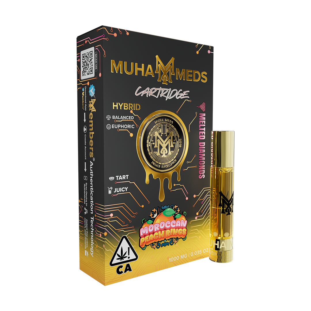Muha Meds Moroccan Peach Rings Cart