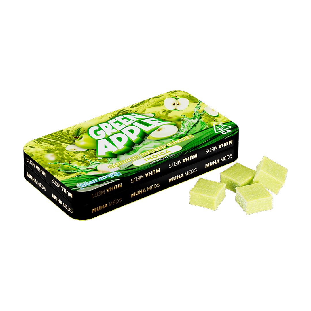 Green Apple Hash Rosin Gummies